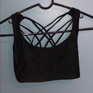 Black sports bra